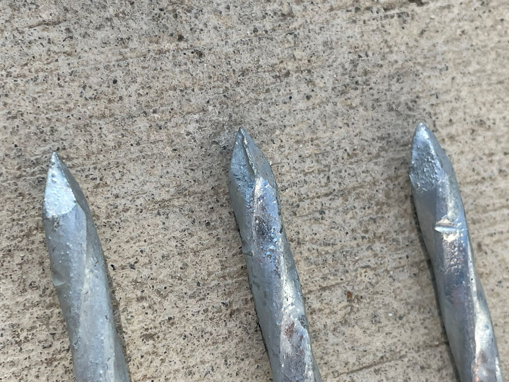 12 in. Galvanized Spiral Landscape Edging Spikes - 1 Gauge Steel