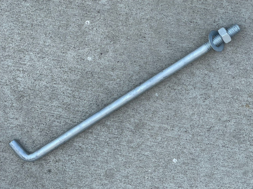 1/2 inch x 12 inch concrete anchor bolts for sill plates