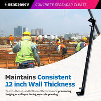 12" x 3/4" Concrete Spreader Cleats for 12 inch walls