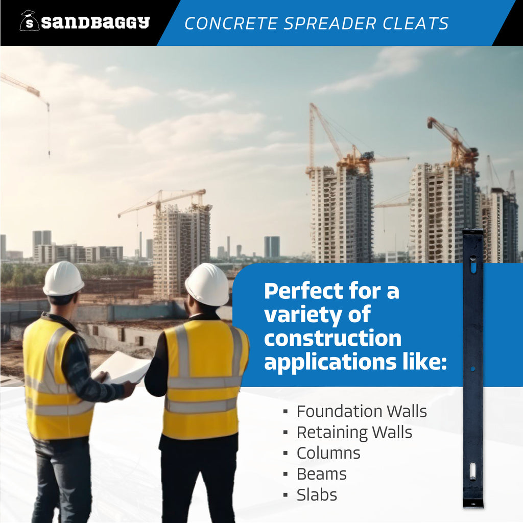 12" x 1 ⅛" Concrete Spreader Cleats - Form Clips