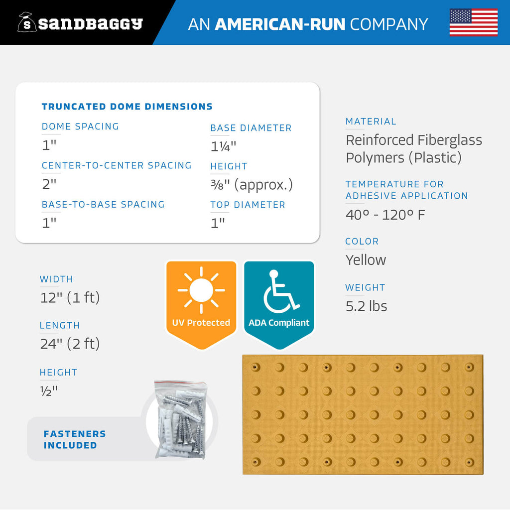 12" x 24" ADA Warning Pads