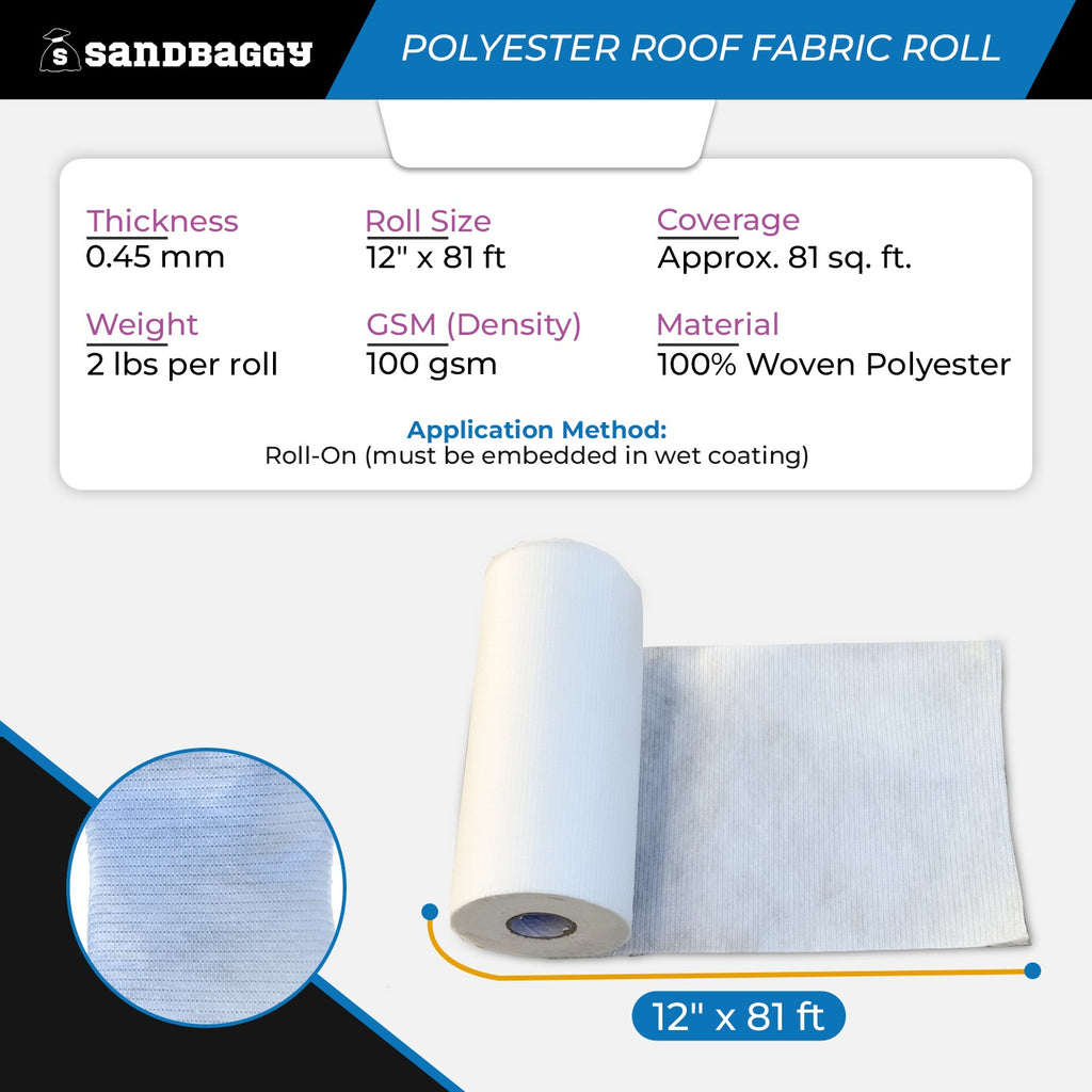 12x81ft roof fabric roll