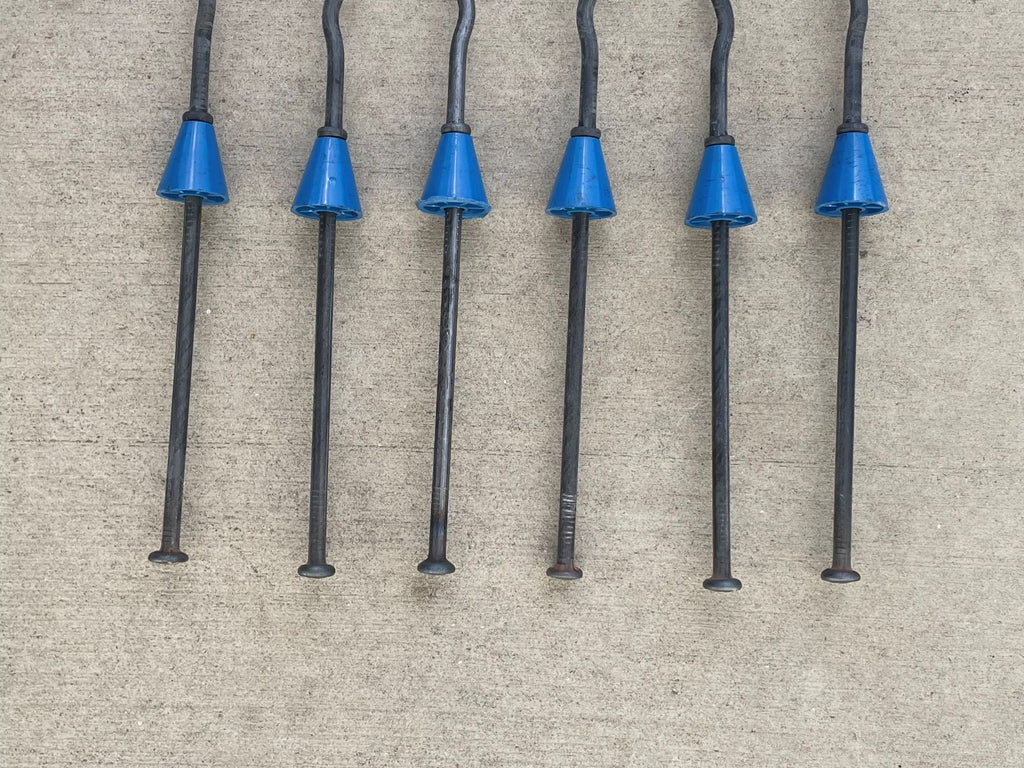 14" x 4 ¾" Heavy Duty Snap Ties For Concrete Forms (Short End) - 1" Plastic Cones