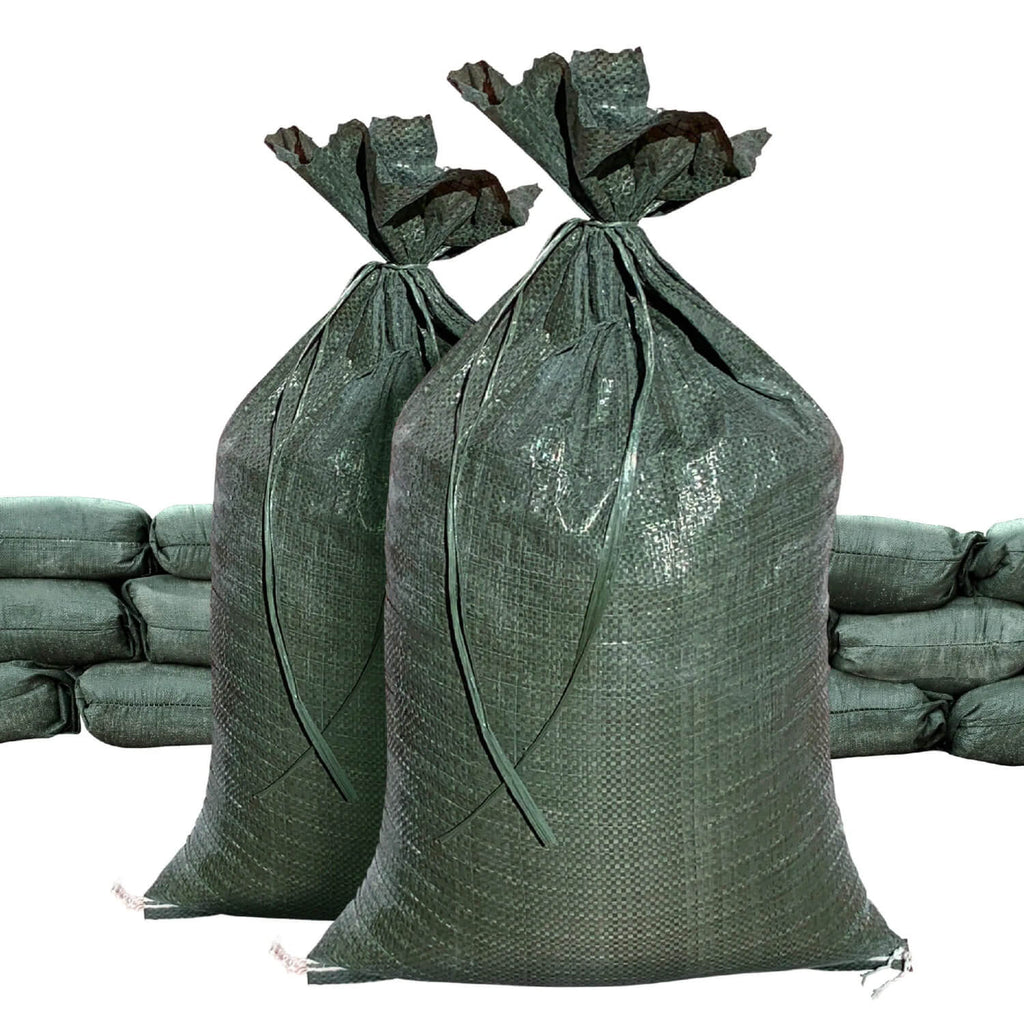 Green Pre Filled Sandbags - 30 lb Sandbags