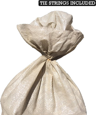 tan sandbags with pre-attached tie strings