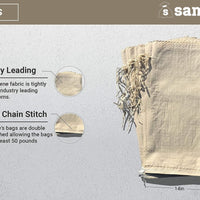 premium beige polypropylene sandbags