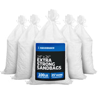 14” x 26” Woven Polypropylene Sandbags for Flooding – Empty & Durable