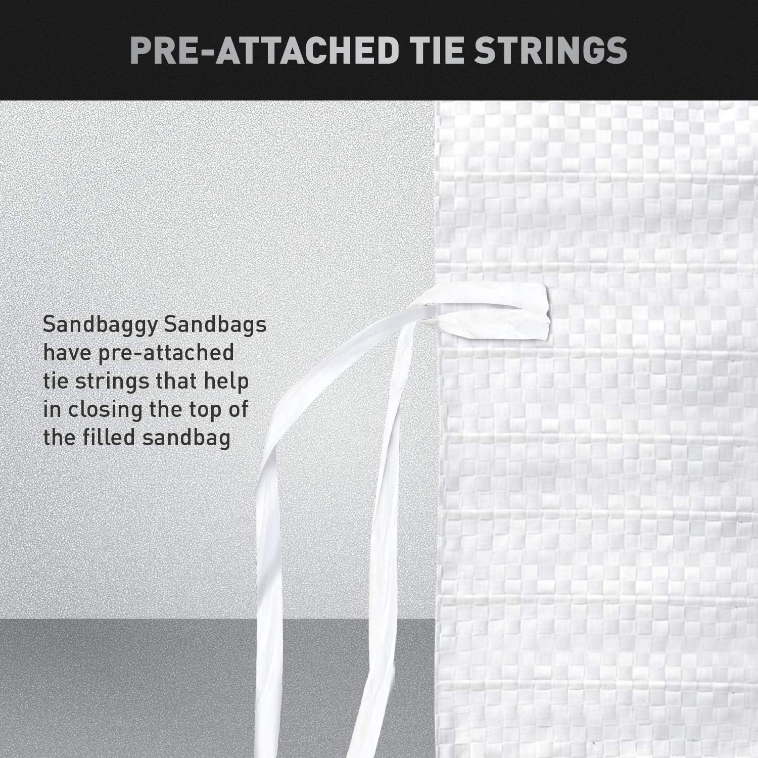 14 x 26 Empty Beige (tan) Sandbags with Tie Strings – Sandbaggy