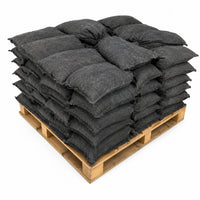 pallet of prefilled non woven geotextile sandbags
