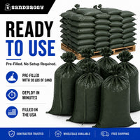 prefilled sandbags - Green