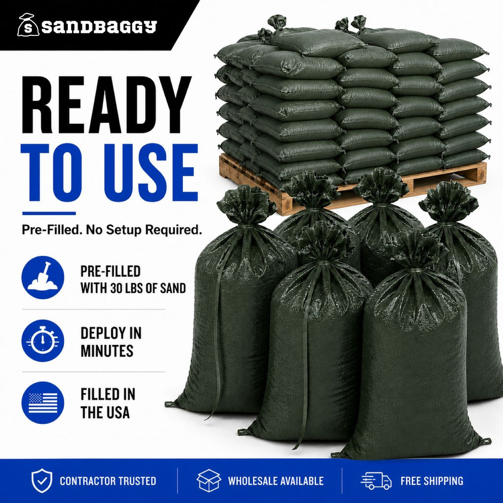 prefilled sandbags - Green
