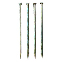 Galvanized 16" rebar stakes with nail head