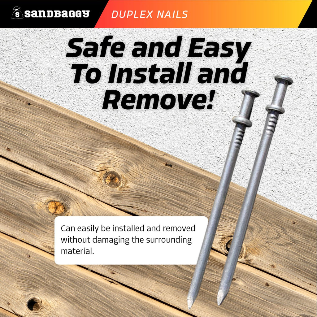 easy to install and remove 16D Duplex Nails