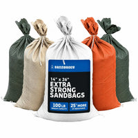14” x 26” Woven Polypropylene Sandbags for Flooding – Empty & Durable