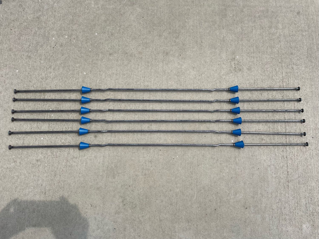 standard 18" x 8-1/4" snap ties with plastic cones