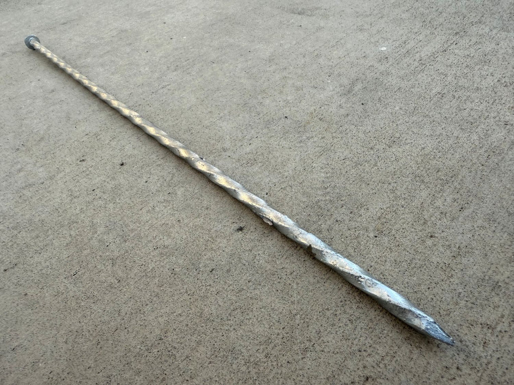 18 in. Galvanized Spiral Landscape Edging Spikes - 1 Gauge Steel