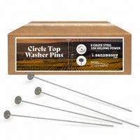 18" circle top landscape pins