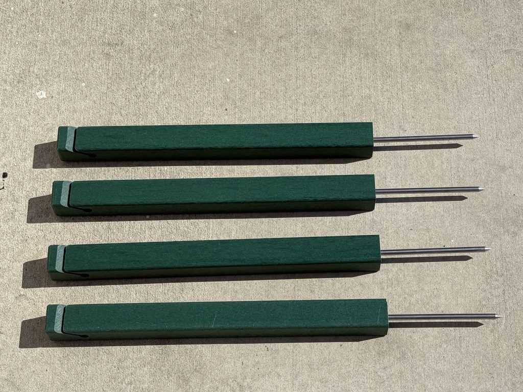 18" Golf Rope Stake - Square Stake (UV Resistant)