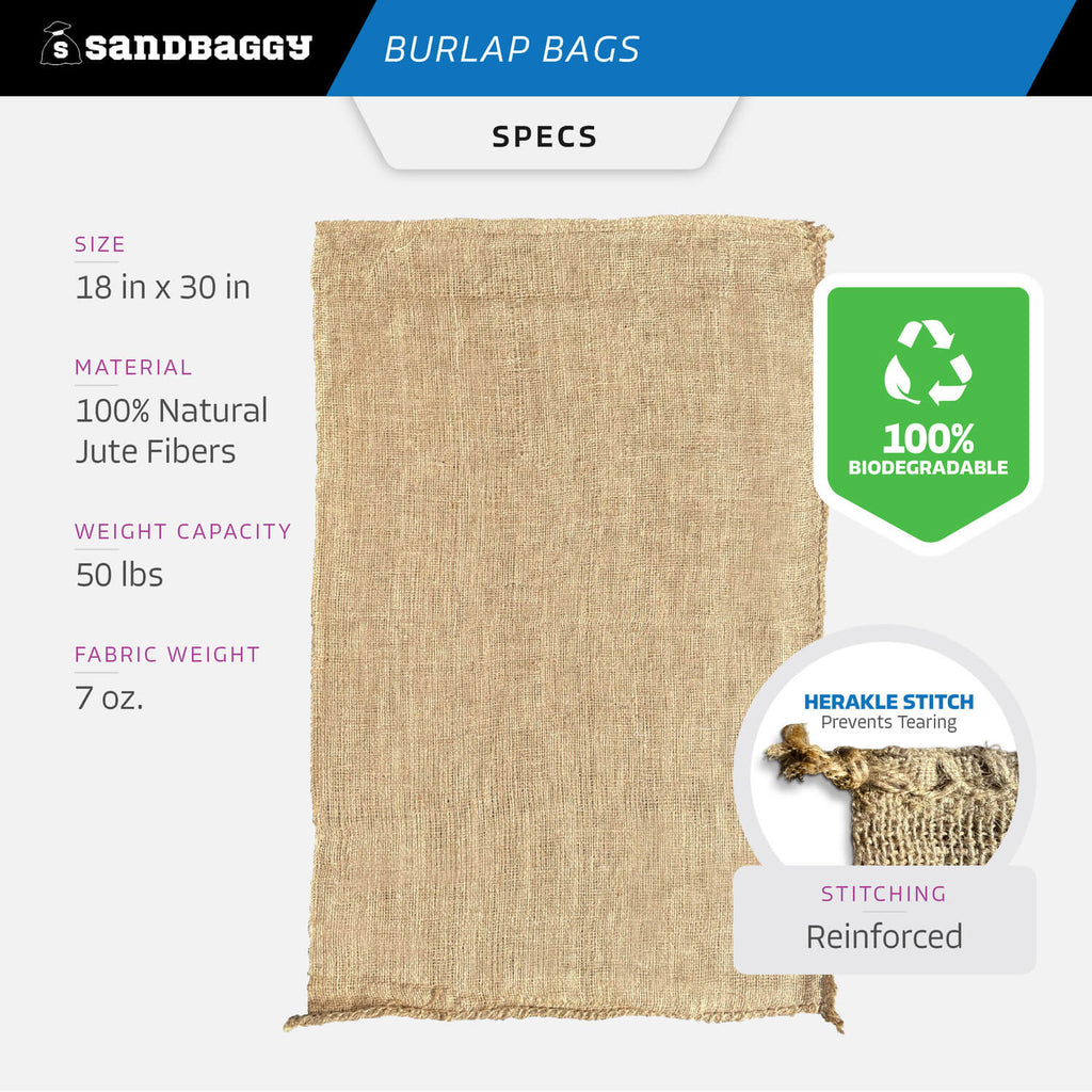 18x30 burlap potato sack dimensions