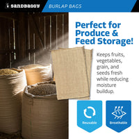 18x30 burlap bags are great for storing potatoes