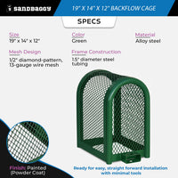 19x14x12 backflow cage