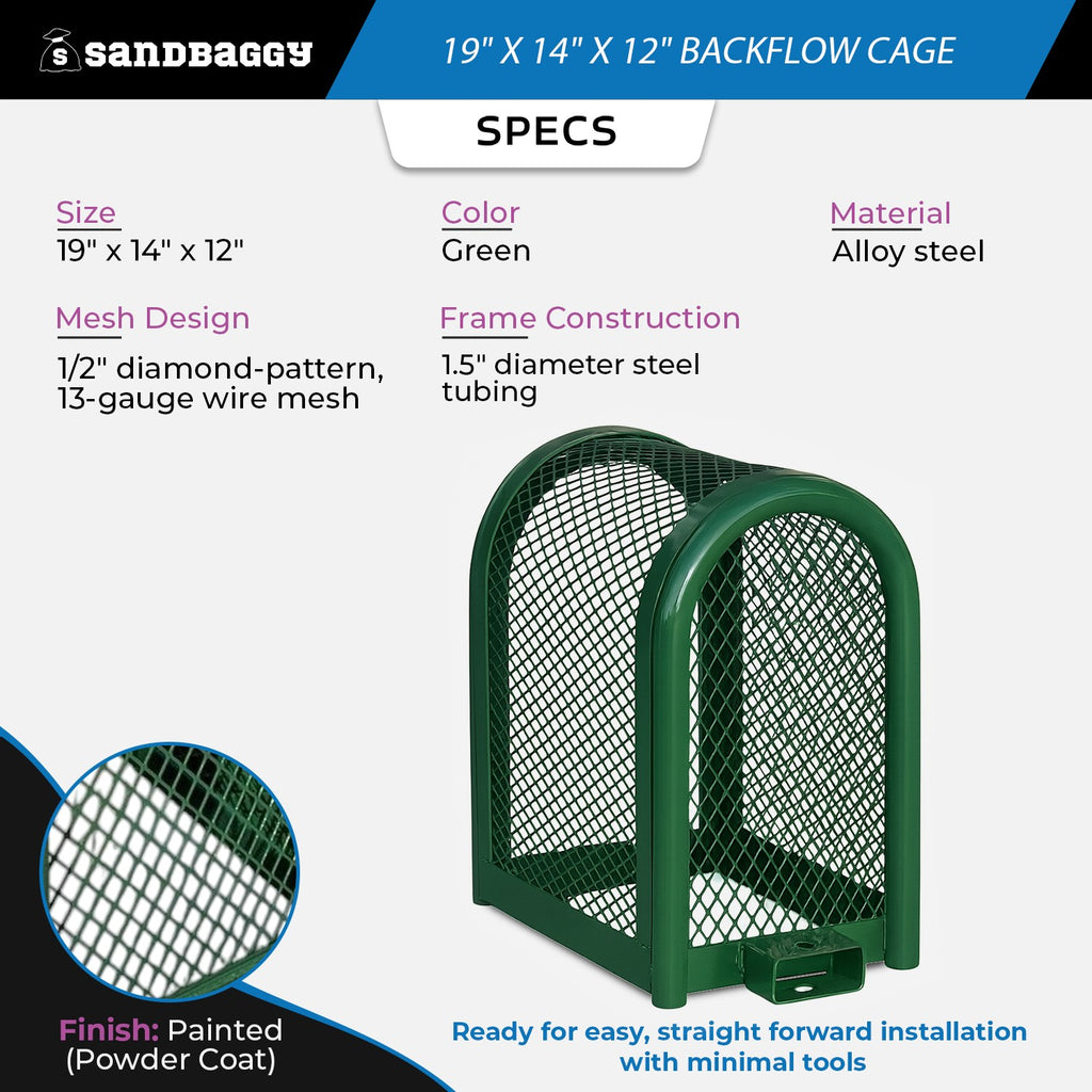 19x14x12 backflow cage