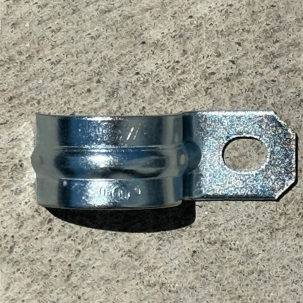 one hole strap conduit