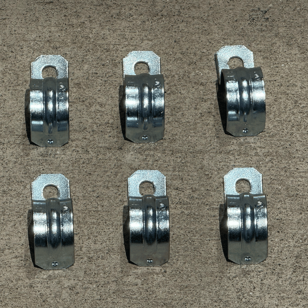 one hole strap conduit
