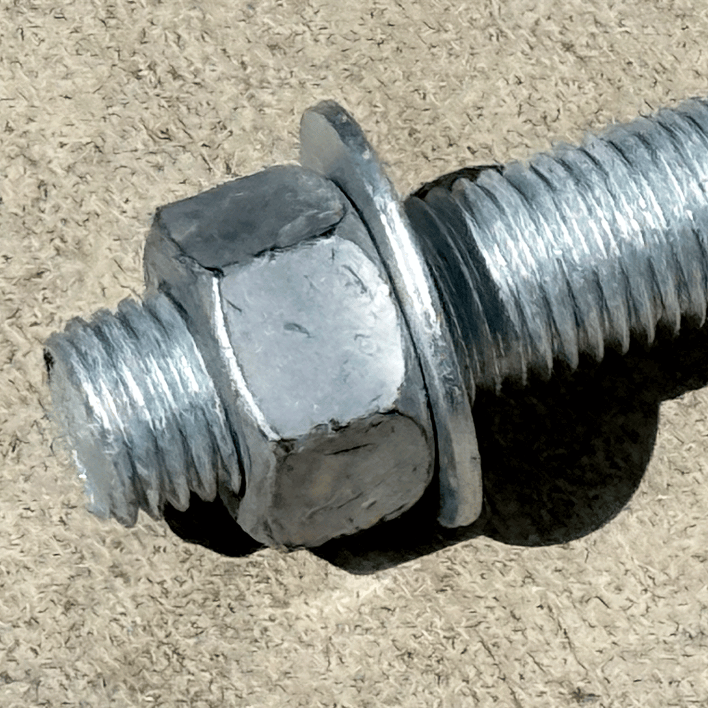 Corrosion-Resistant 1" x 16" L-Shaped Anchor Bolt
