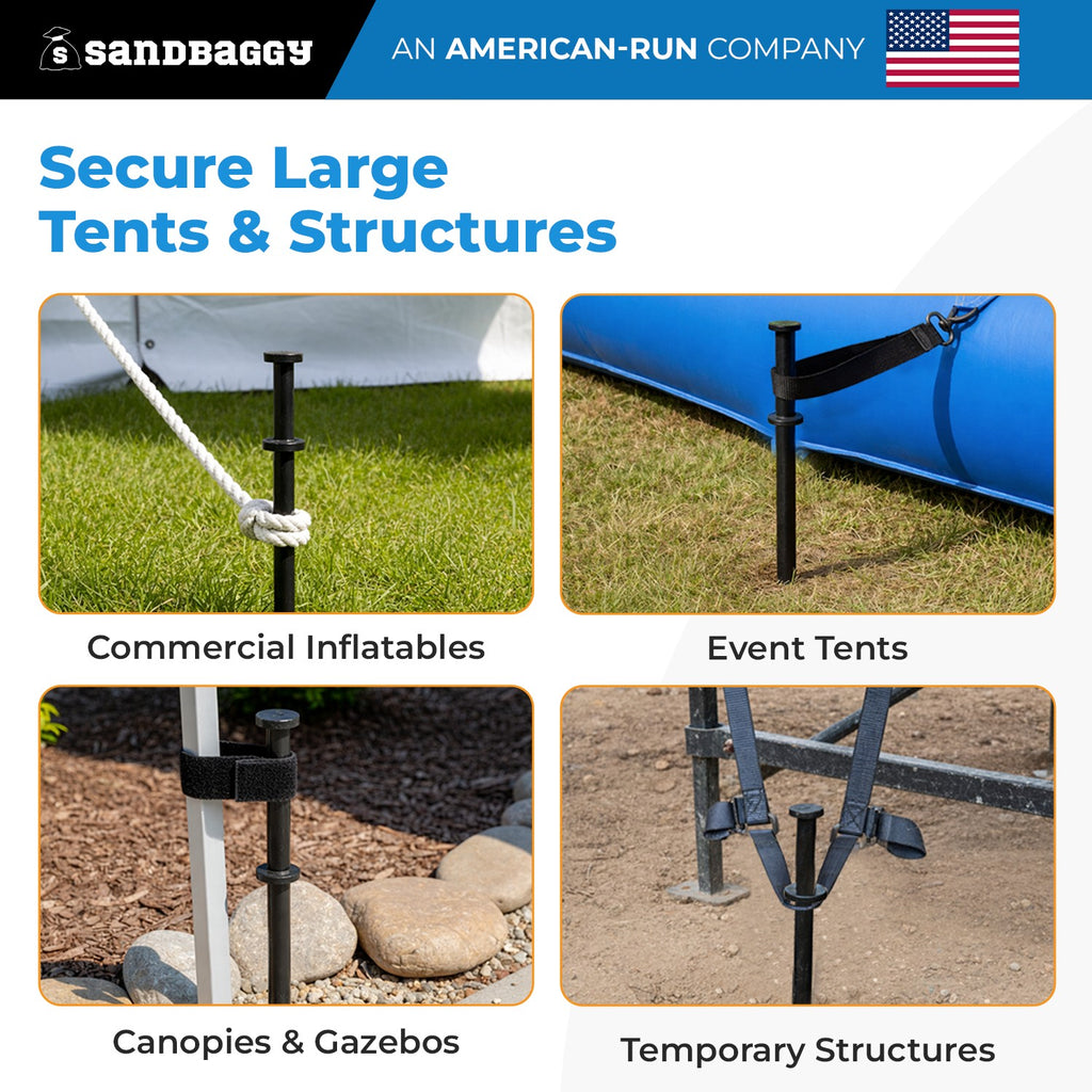 1" x 20" tent stake