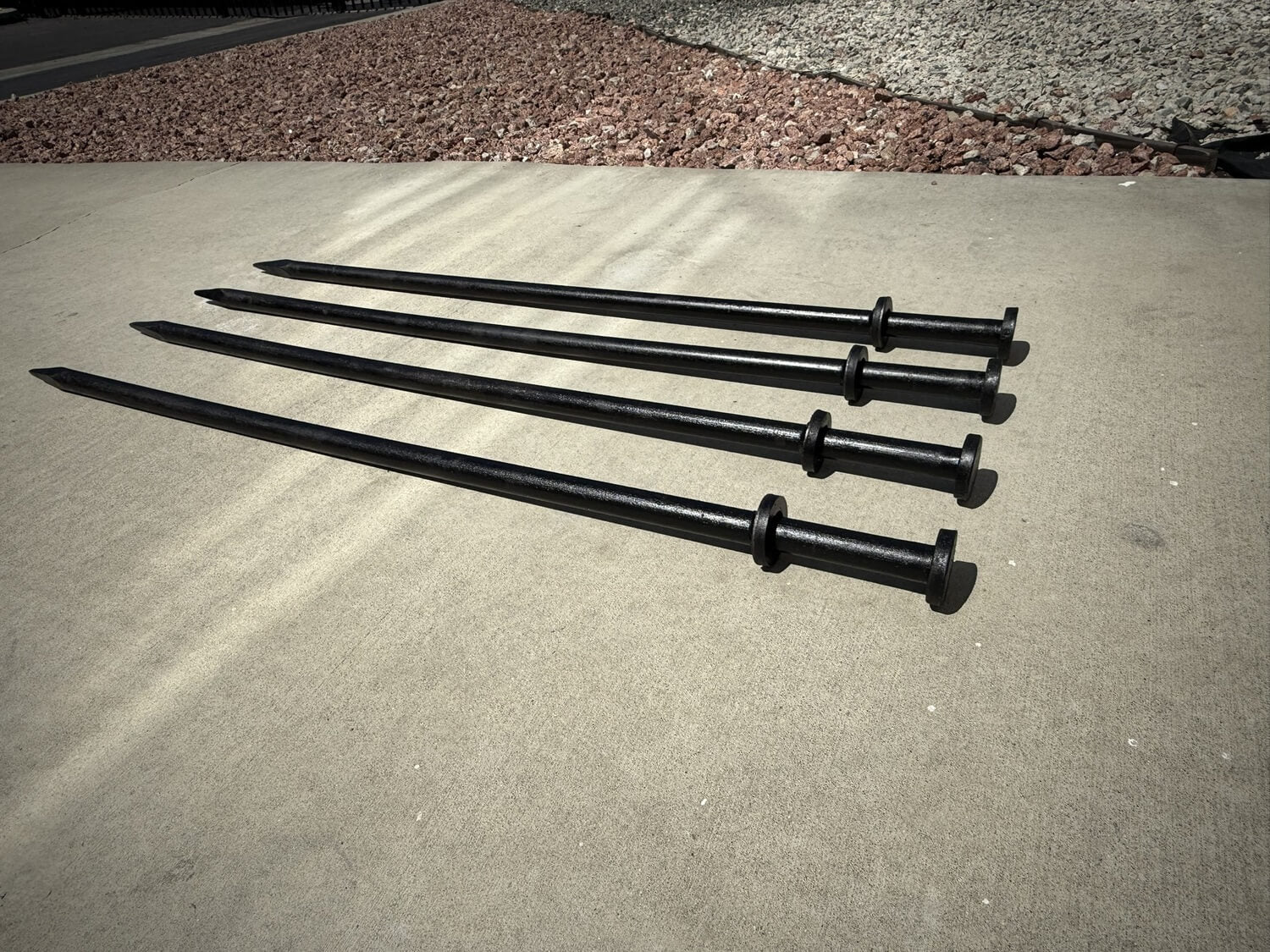tent spike 1" x 40" Commercial Grade Steel Tent Stake – Double Headed Spikes - 400 pcs