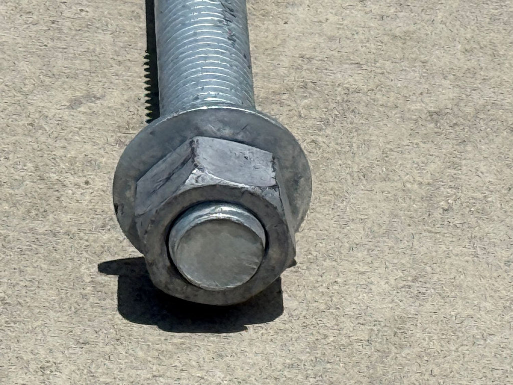 1" x 12" Threaded Concrete Anchor L-Bolts (Nuts & Washers Included) - Galvanized