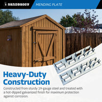1" x 4" wood mending plate - heavy duty