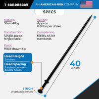 1x40 tent stake