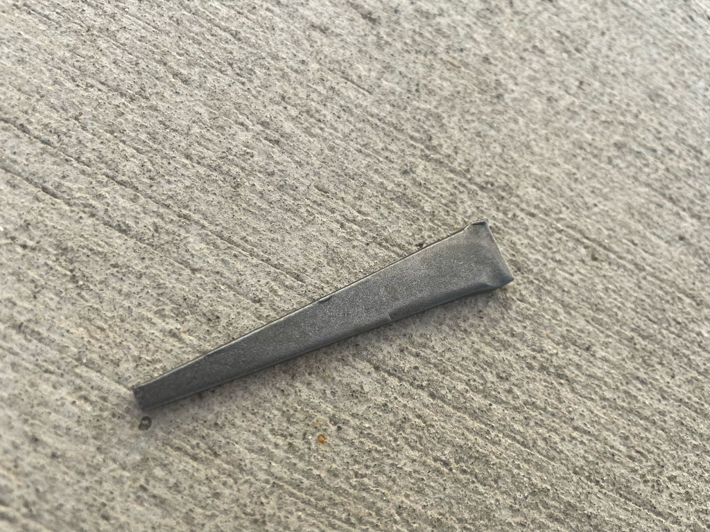 2.5" long x 1/2" wide flat head concrete nails