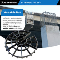 2" rebar spacer wheel - rebar and welded mesh