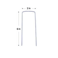 2" x 6" landscape staples 9 gauge galvanized