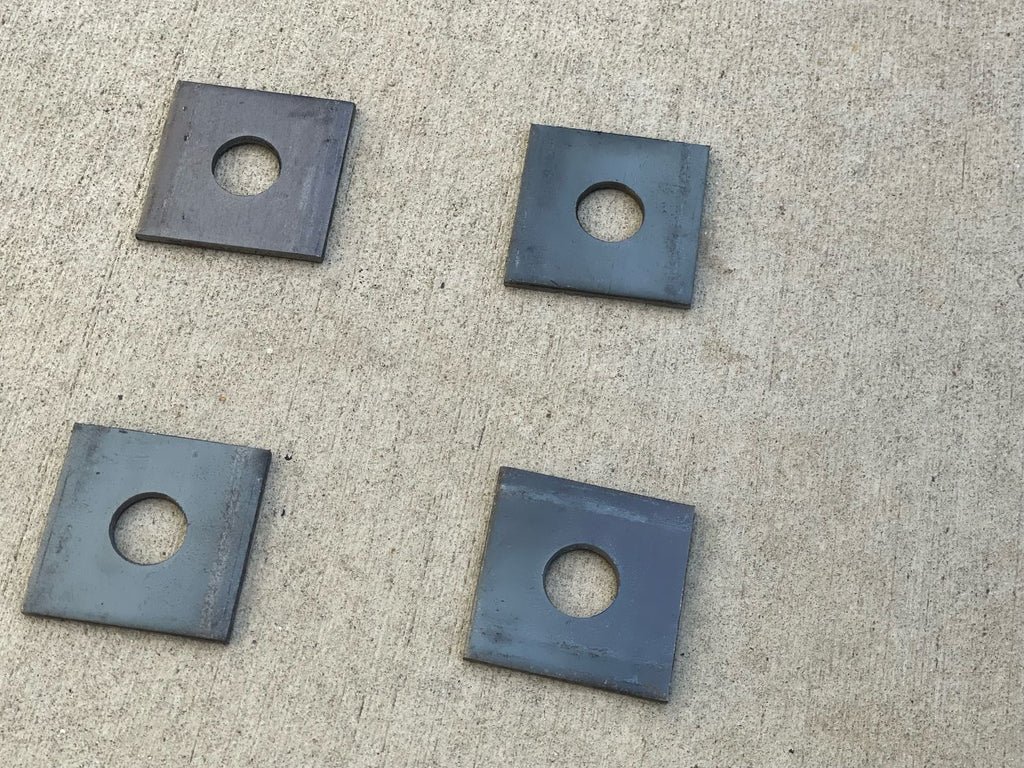 square plate washers - 5/8" anchor bolts