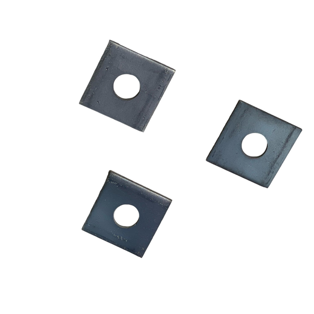 3/16" thick square plate washers - 7 gauge steel