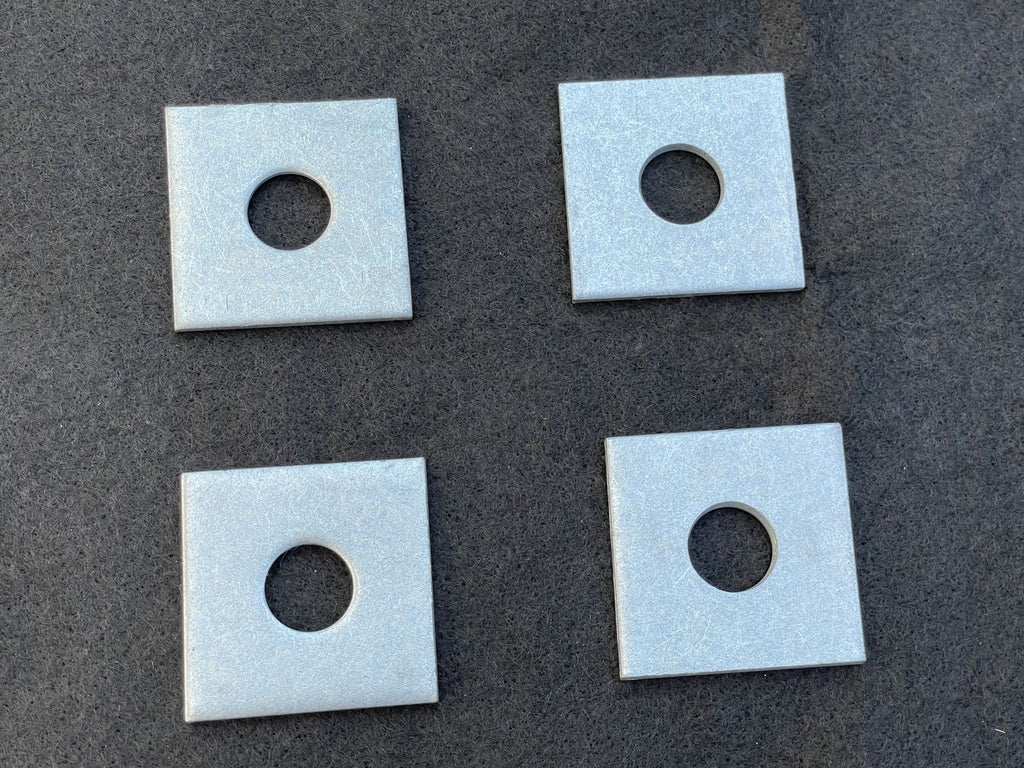 2" x 2" square plate washers  - Galvanized