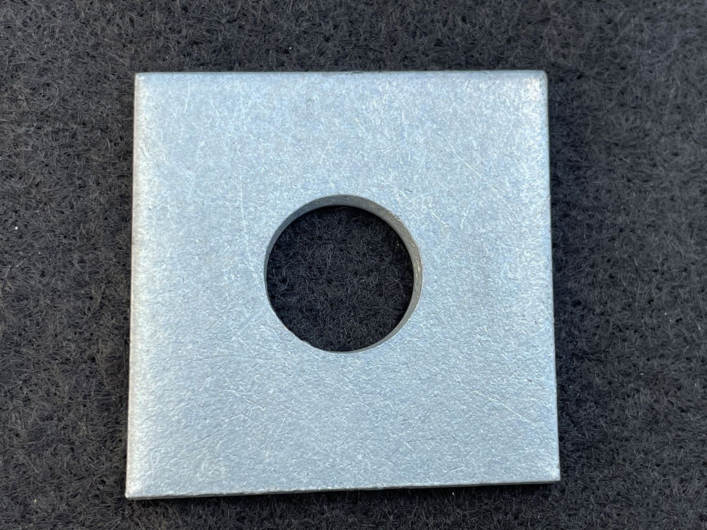 2 inch x 2 inch steel square plate washers - hot dipped galvanized