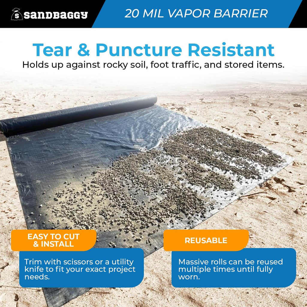 20 Mil Vapor Barrier – Polyethylene Visqueen (USA Made)