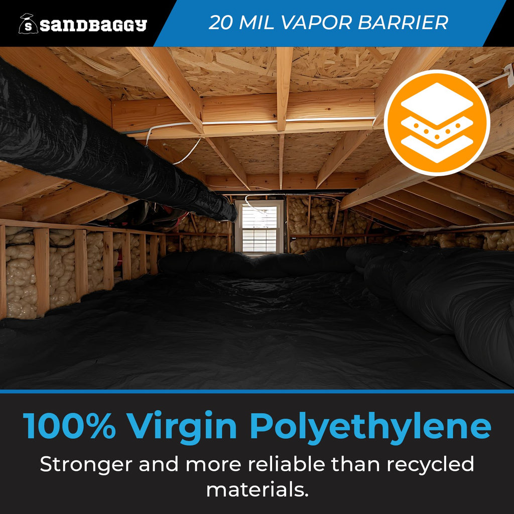 20 Mil Vapor Barrier – Polyethylene Visqueen (USA Made)