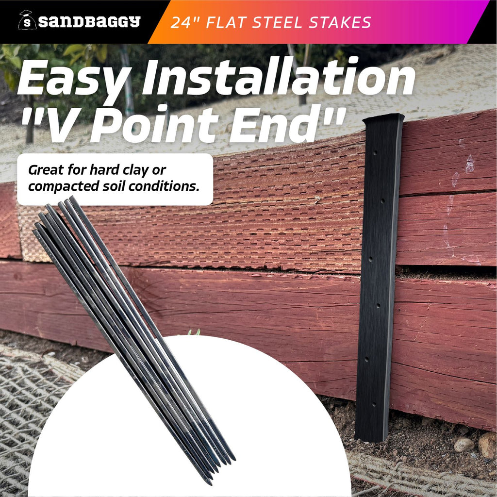 flat steel stakes easy to install