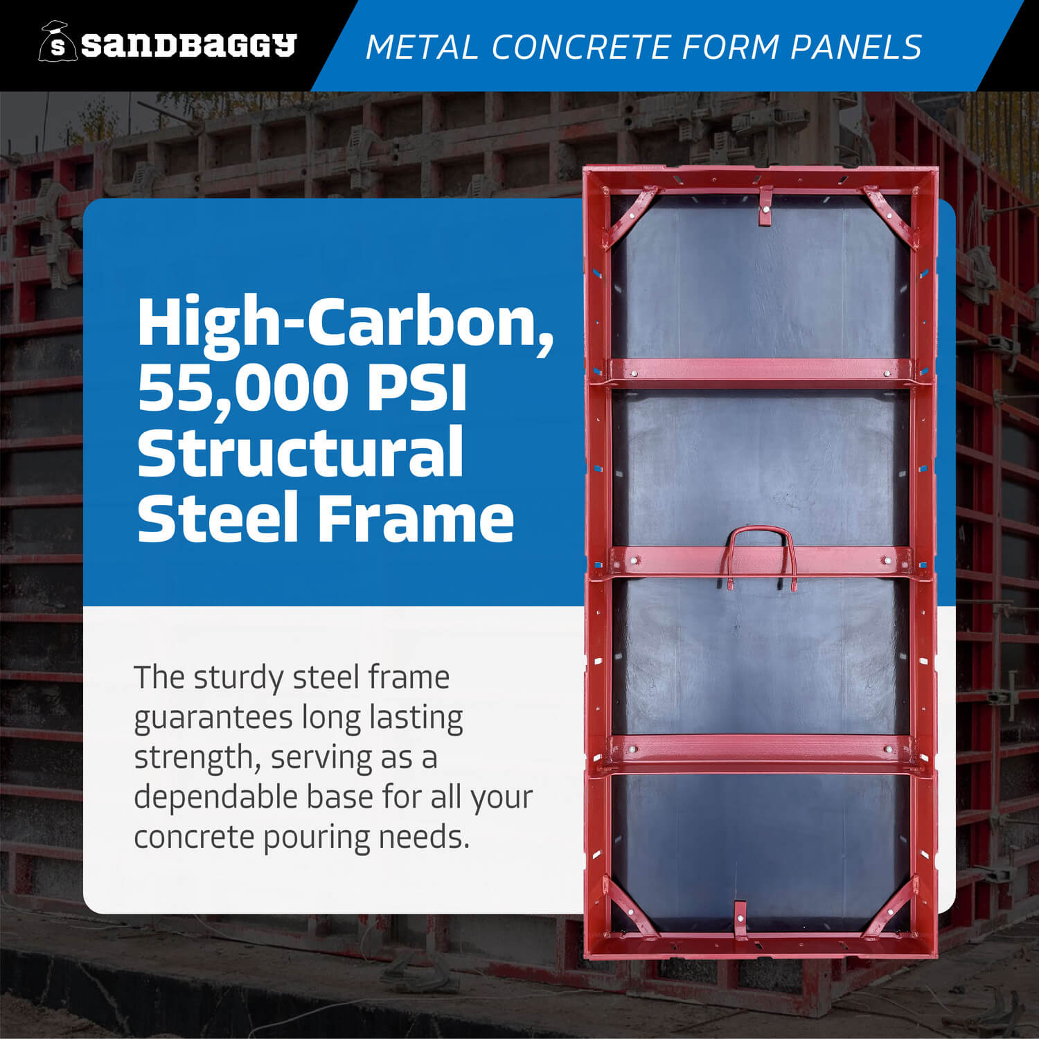 Custom Metal Concrete Form Panels For Walls & Columns – Sandbaggy