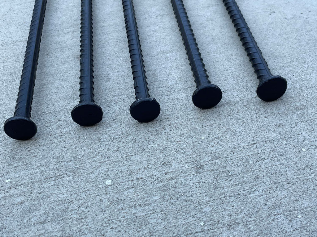 1/2" diameter rebar stakes