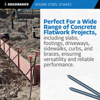 24 inch round concrete formwork stakes