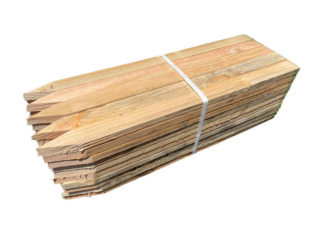 24" wood stakes bundle of 50