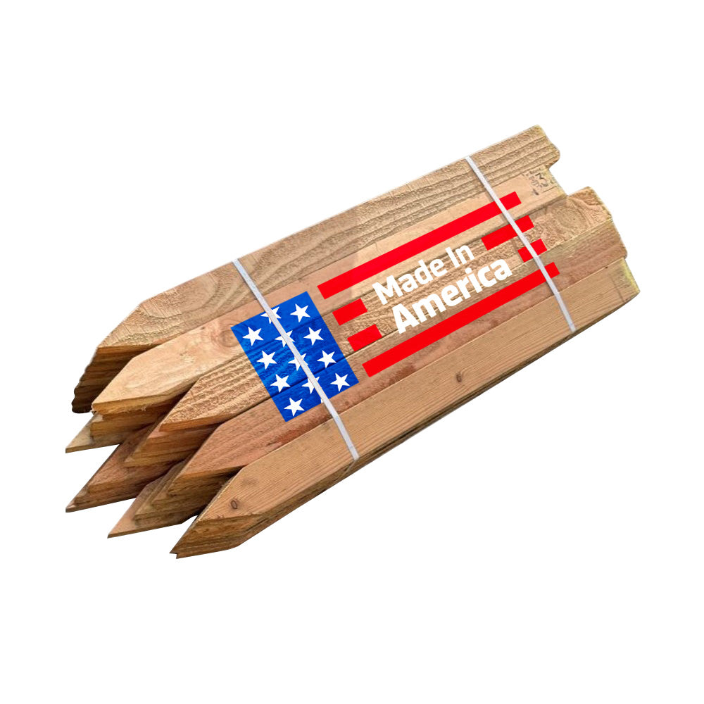 1" x 3" x 24" wood stakes bundle - Made in the USA