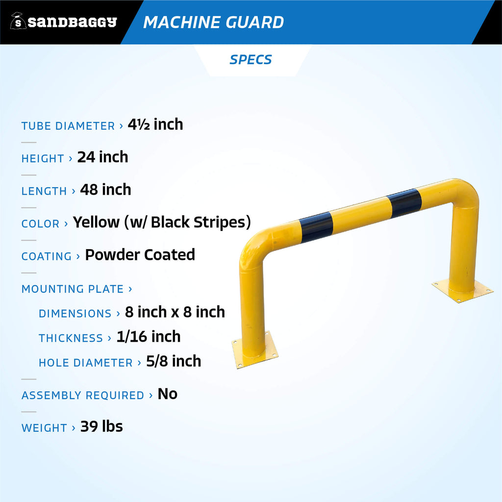 high profile machine guard - specs